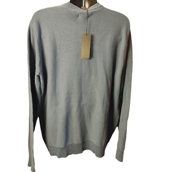 Shaquille O'Neal Men's Gray Long Sleeve Crew Neck Light Sweater XLT - Picture 2 of 3